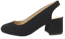 City Classified Women's Slingback Round Toe Block Heel Sandal Pump