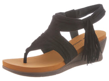 Bearpaw Women's Avril Comfort Thong Wedge Sandals