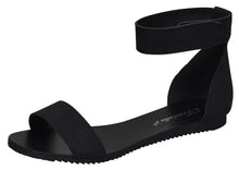Breckelles Women's Minimalist Ankle Wrap Velcro Comfort Flat Sandal