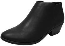 Cambridge Select Women's Round Toe Stacked Heel Western Ankle Bootie