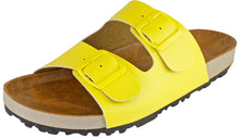 Cambridge Select Women's Slip On Double Buckle Platform Slide Sandal