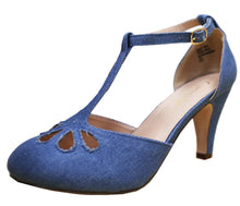 Cambridge Select Women's Teardrop Cutout T- Strap Mary Jane Dress Pump