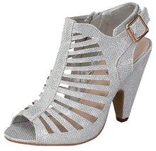 Top Moda Shoes PEN 3, Women Open Toe Strappy High Heel- Nubuck