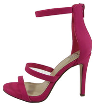 Delicious Women's Open Toe Back Zip Ankle Strappy Stiletto High Heel Sandal