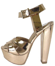 Delicious Women's Crisscross Strappy Platform Chunky Heel Sandal
