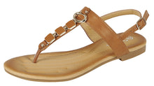 Forever Link Women's Embellished Beaded Metallic Chain Dress Thong Sandal