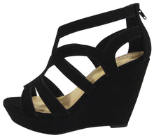 Delicious Women's Cutout Wedge Platform Sandal
