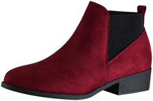 Wild Diva Women's Eve-01 Two Tone Pull On Ankle Bootie