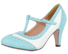 Chase & Chloe Women's T-Strap Oxford Mary Jane Pump