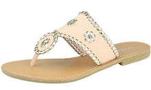 Bella Marie Women's Metallic Woven Two Tone Slip On Dress Fashion Sandal
