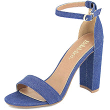 Bella Marie Women's Strappy Block High Heel Sandal