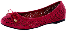 Refresh Footwear Women's Laser Cut Ballet Flat