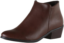 Reneeze Women's Beauty-031 Stacked Chunky Heel Casual Ankle Boot