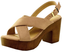 Refresh Footwear Women's Crisscross Slingback Platform Heeled Sandal