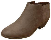 Cambridge Select Women's Round Toe Stacked Heel Western Ankle Bootie