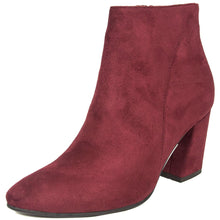 Betani Women's Pointed Toe Stacked Chunky Heel Ankle Bootie