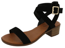 Top Moda Women's Vision-75 Ankle Strap Open Toe Heeled Sandal