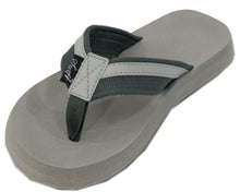 Surf 7 Men's Nylon Stripe Two Tone Flip Flop Sandal
