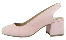 City Classified Women's Slingback Round Toe Block Heel Sandal Pump