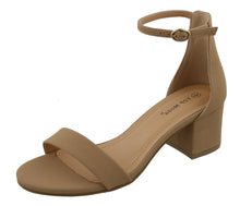 Top Moda Women's Ankle Strappy Chunky Stacked Block Heel Open Toe Sandal