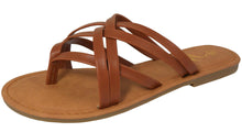 Jynx Women's Lattice Woven Slip On Flat Sandal