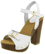 Refresh Footwear Women's Buckle Stacked Chunky Heel Platform Sandal