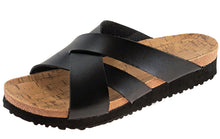 Cambridge Select Women's Crisscross Platform Slip On Slide Sandal