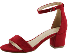 Bella Marie Women's Strappy Open Toe Block Heel Sandal