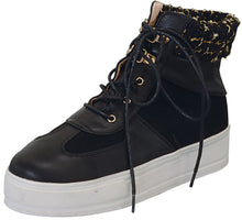 Chase & Chloe Women's High Top Platform Fashion Sneaker
