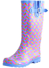 TWO Nomad Women's Drench Colorful Pattern Print Waterproof Rain Boots