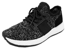 S-3 Women's Two Tone Mesh Fabric Athletic Fashion Sneaker