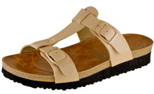 Cambridge Select Women's Double Buckle Slip On Slide Sandal