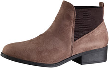 Wild Diva Women's Eve-01 Two Tone Pull On Ankle Bootie