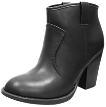 Cambridge Select Women's Western Stacked Chunky Heel Ankle Bootie