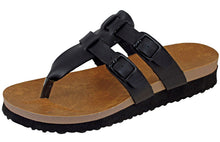 Cambridge Select Women's Double Buckle Slip On Slide Sandal