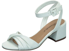 Breckelle's Women's Strappy Twist Front Open Toe Block Heel Sandal