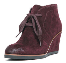 Franco Sarto Austine Women Round Toe Leather Tan Bootie