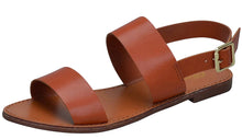 Breckelle's Women's Slingback Open Toe Flat Sandal