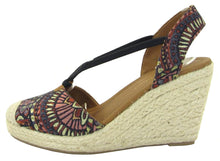 City Classified Women's Cap Toe Espadrille Wedge Sandal