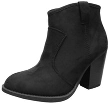 Cambridge Select Women's Western Stacked Chunky Heel Ankle Bootie