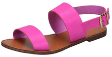 Breckelle's Women's Slingback Open Toe Flat Sandal