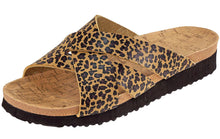 Cambridge Select Women's Crisscross Platform Slip On Slide Sandal