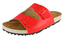 Cambridge Select Women's Slip On Double Buckle Platform Slide Sandal