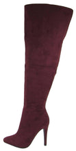 Paprika Women's Over the Knee Closed Pointed Toe Stiletto High Heel Boot