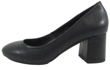 City Classified Women's Round Closed Toe Chunky Block Heel Pump