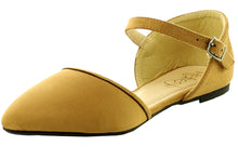 Refresh Footwear Women's Strappy Pointed Toe D'Orsay Flat