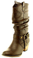 Cambridge Select Women's Pull On Western Style Cowboy Boots