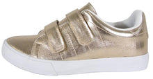 Soda Women's Closed Round Toe Velcro Strap Platform Flatform Low Top Sneaker