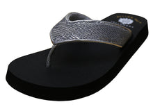 Yellow Box Women's Dawson Metallic Snake Comfort Foam Flip Flop Sandal