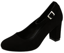 Top Moda Women's Ankle Strappy Closed Round Toe Chunky Stacked Block Heel